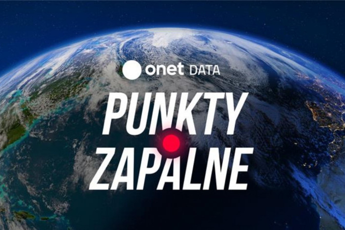 Punkty Zapalne to nowy projekt data journalism Onetu. Opracowano interaktywny glob