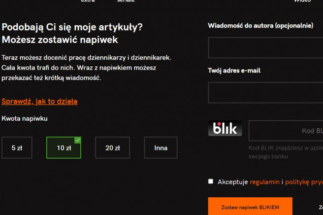 Dziennikarze NaTemat.pl przez rok dostali 15 tys. zł napiwków. Mniej niż rok wcześniej