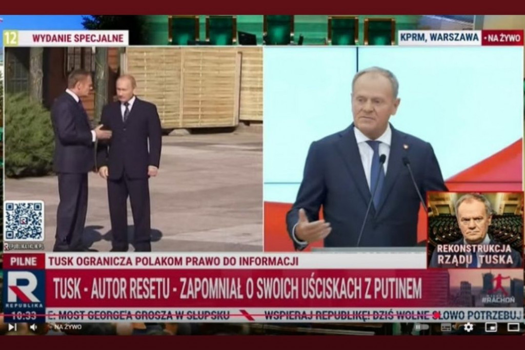 Republika bez prawa wstępu na konferencję premiera Tuska za "uporczywe łamanie zasad"