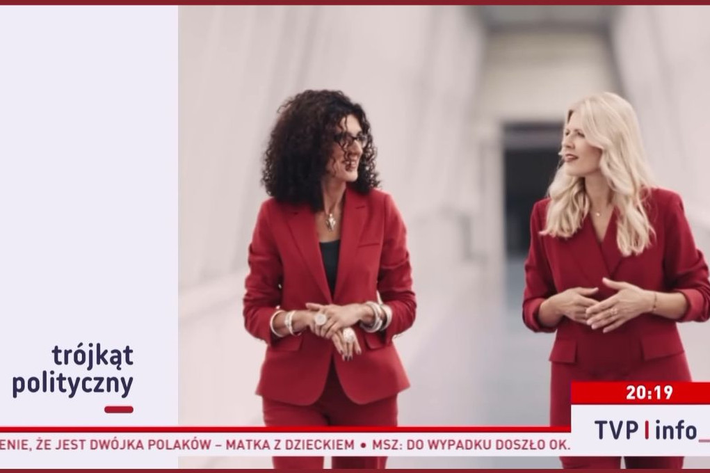Oglądalność "Trójkąta politycznego" Aleksandry Pawlickiej i Renaty Grochal w TVP Info