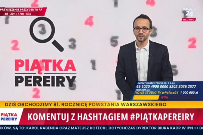 Stacja wPolsce24 z nowymi programami Samuela Pereiry i Magdaleny Ogórek