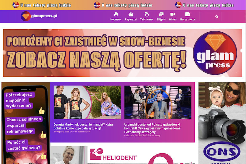 Sławomir Kowalski uruchomił własny portal rozrywkowy Glampress.pl