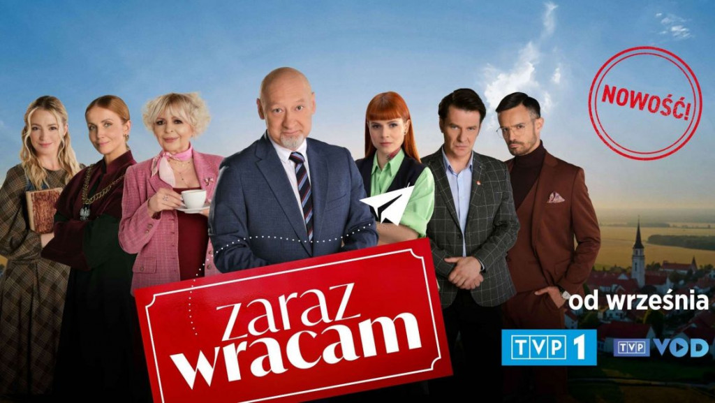 TVP 1: nowy serial "Zaraz wracam" w prime time. Emisja od 2 września