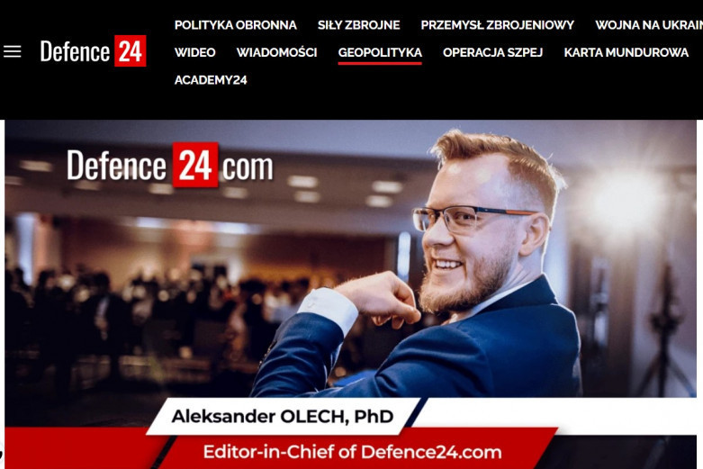 Powstał anglojęzyczny serwis Defence24.com. Naczelnym Aleksander Olech