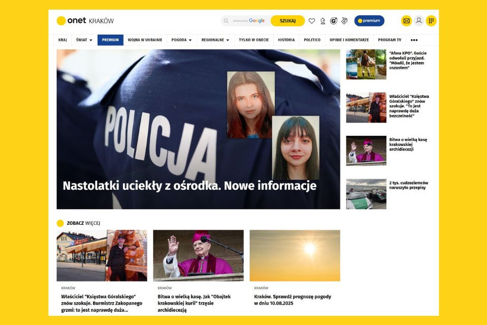 W informacjach lokalnych i regionalnych na czele Onet. Badanie Mediapanel