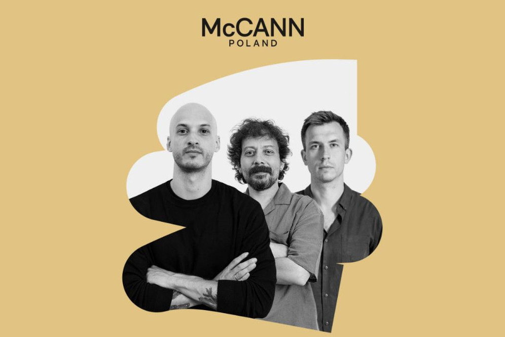 Awanse w kreacji McCann Poland. Sosiński, Cholewa i Kuć na nowych stanowiskach