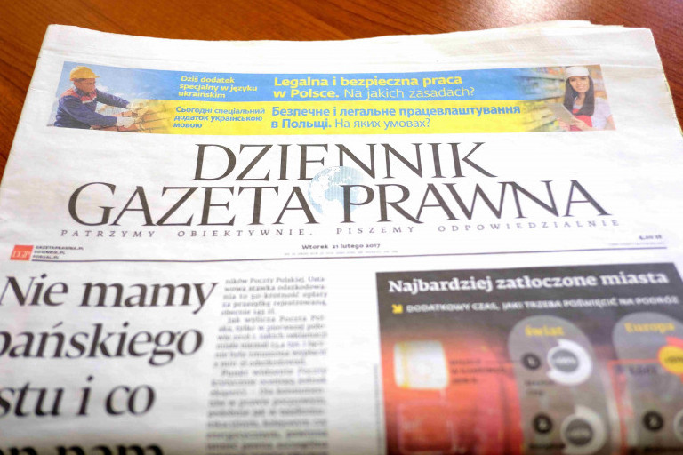 W "Dzienniku Gazecie Prawnej" najpierw planowane są teksty do internetu