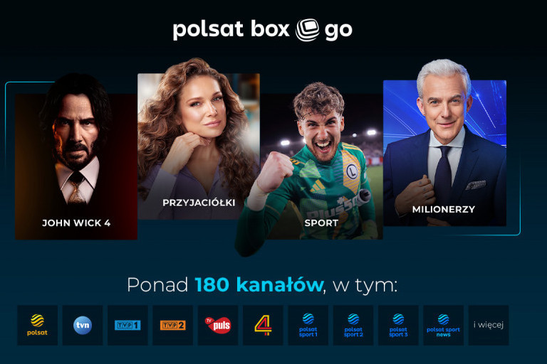 Serwis Polsat Box Go ma nowe pakiety, w tym Polsat Lovers za 20 zł miesięcznie