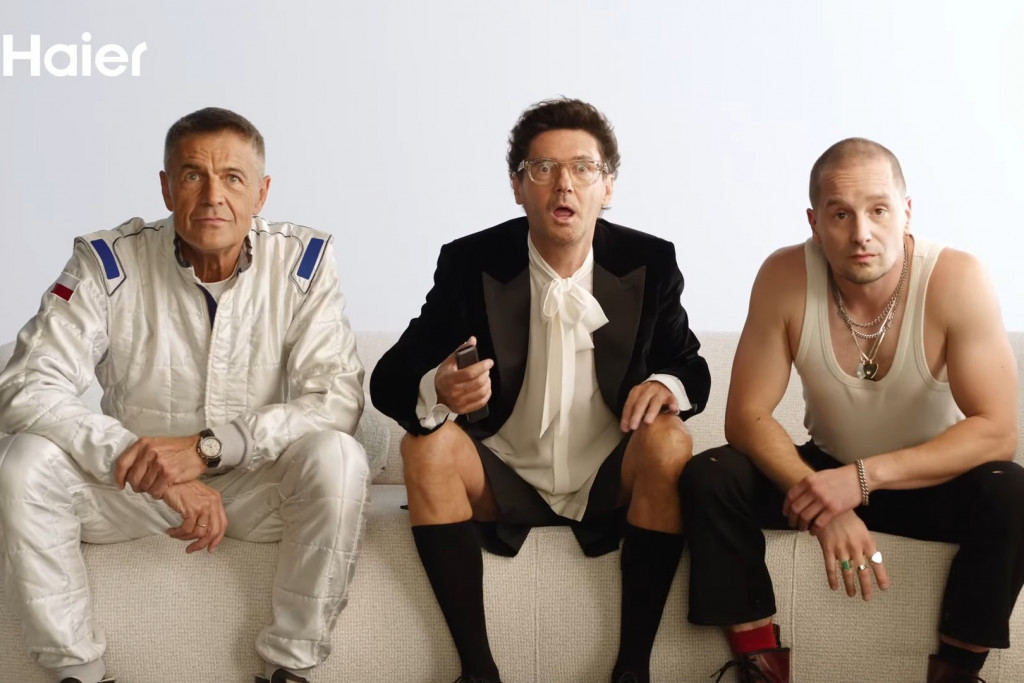 Kuba Wojewódzki, Krzysztof Hołowczyc i Krzysztof Zalewski w kampanii telewizorów Haier