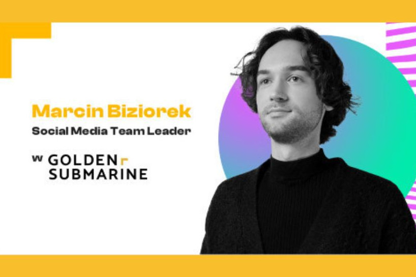 Marcin Biziorek szefem social mediów w agencji GoldenSubmarine