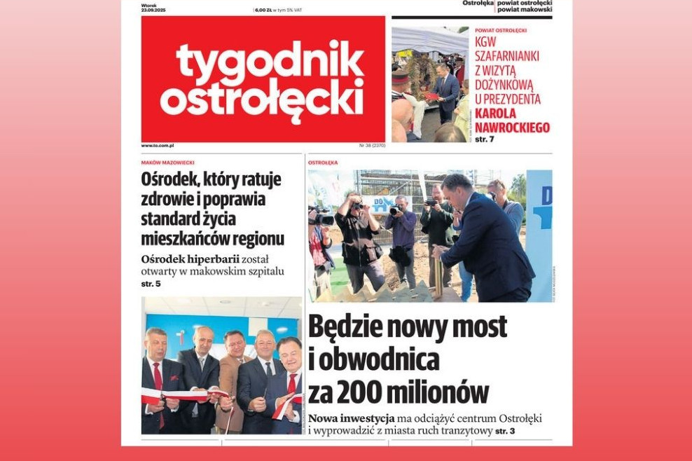 Polska Press zamyka papierowe wydanie "Tygodnika Ostrołęckiego"