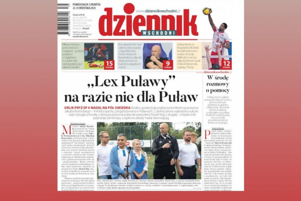 "Dziennik Wschodni" zwolnił troje dziennikarzy. Został tylko jeden dziennikarz terenowy