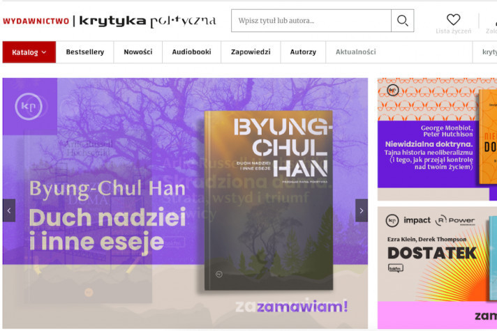 "Krytyka Polityczna" zmienia swój sklep online. Powróci w nowej odsłonie