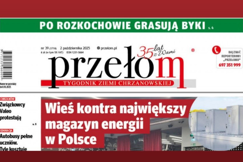 Dziennikarze "Przełomu. Tygodnika Ziemi Chrzanowskiej" dostali wypowiedzenia