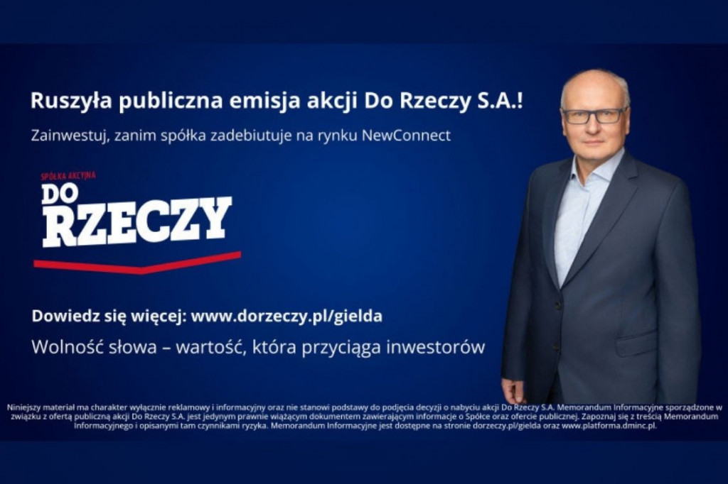 Debiut Do Rzeczy na NewConnect przełożony na pierwszy kwartał 2026 roku