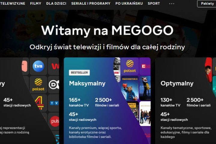 Serwis streamingowy Megogo podnosi ceny wybranych pakietów o 5 zł miesięcznie