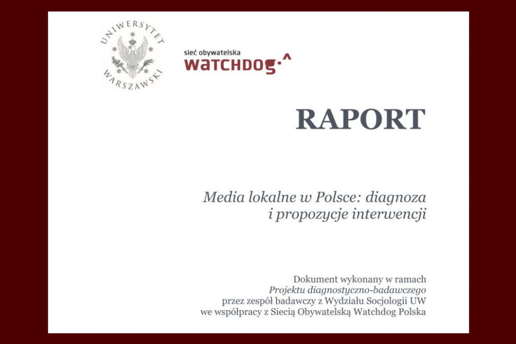 Trzy pomysły na pomoc mediom lokalnym. Raport socjologów z Uniwersytetu Warszawskiego