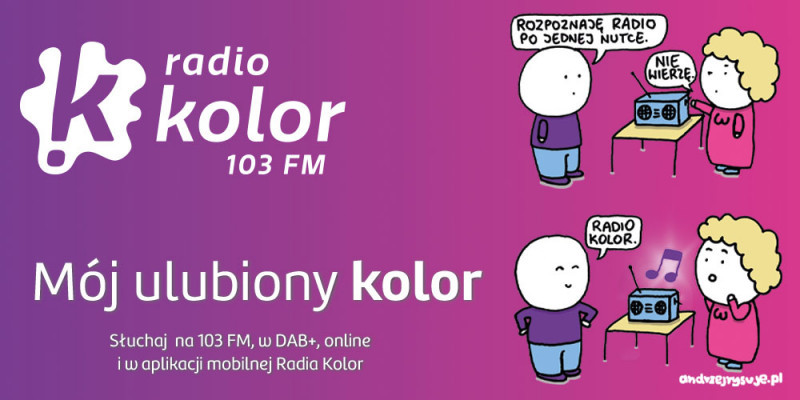 Andrzej Rysuje przygotował grafikę do kampanii Radia Kolor