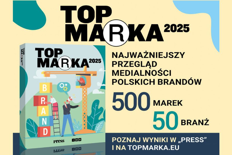 Top Marka 2025: konsekwencja w działaniu. Listę TOP 500 marek otwierają Onet, WP i PKO BP