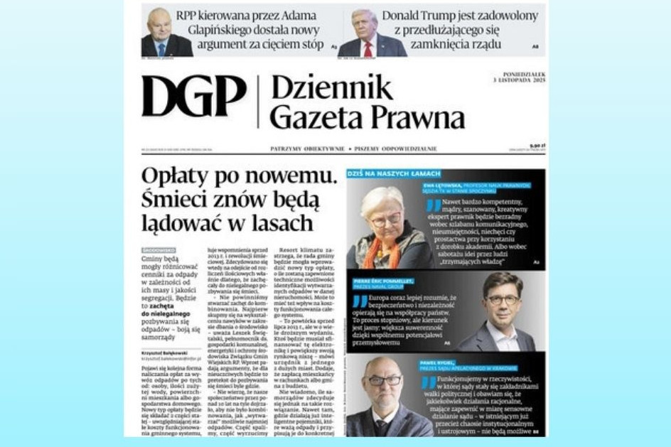 "Dziennik Gazeta Prawna" ma odświeżony layout i mniejszy format. Będzie nowy portal