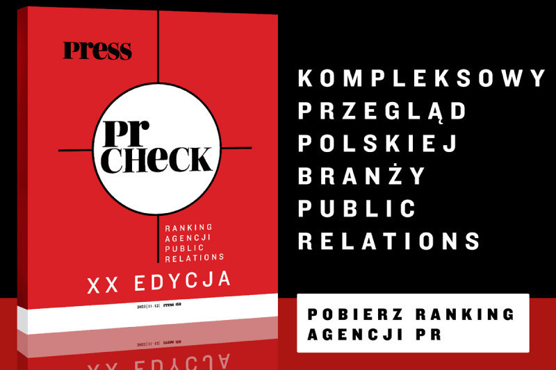 20. edycja rankingu PR Check w listopadowo-grudniowym "Press"