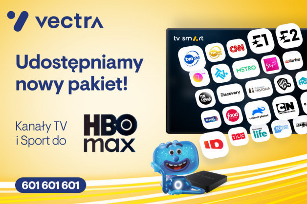 Vectra zaczęła oferować pakiet Kanały TV i Sport w ramach HBO Max