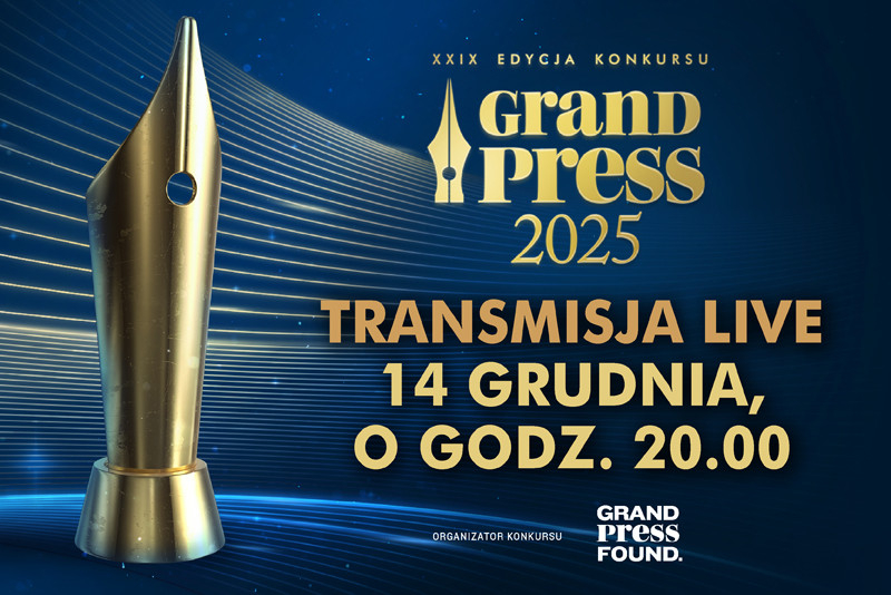 W niedzielę gala Grand Press 2025. Poznamy Dziennikarza Roku