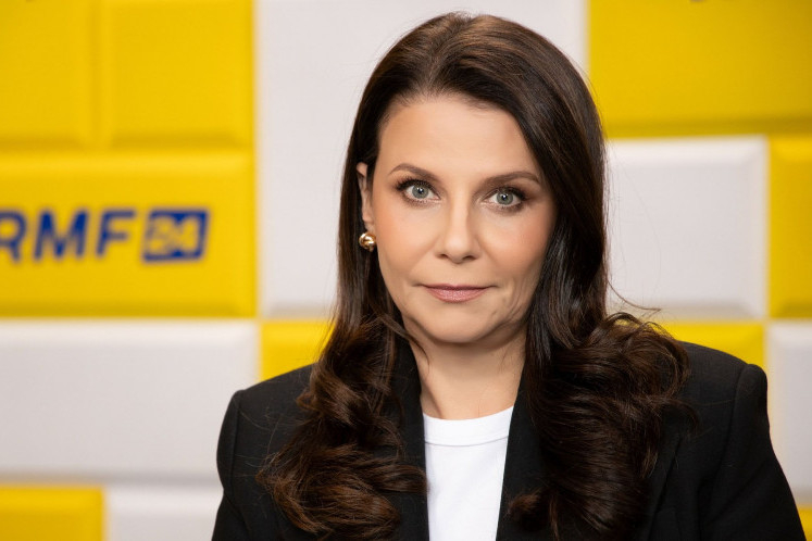 Magda Sakowska z Polsat News prowadzącą "Popołudniową rozmowę" w RMF FM