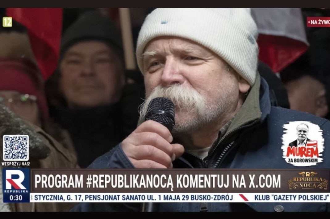 Nawrocki rozważa akt łaski wobec Adama Borowskiego, który zniesławił Giertycha