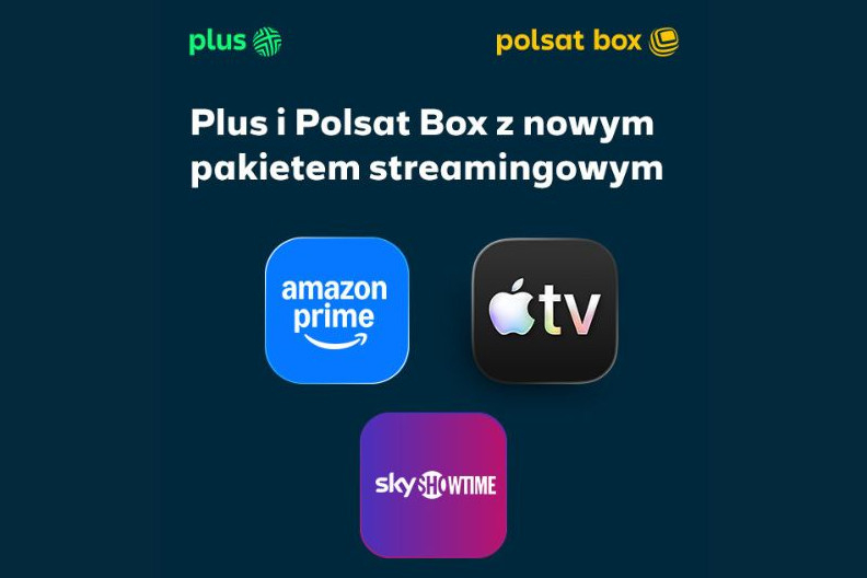 Platforma Polsat Box ma w swojej ofercie serwisy Prime Video i Apple TV