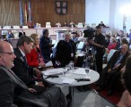 Debata gospodarcza z udziałem prof. Leszka Balcerowicza i Steffena Kampetera z Federalnego Ministerstwa Finansów (Fot. Hans Scherhaufer)