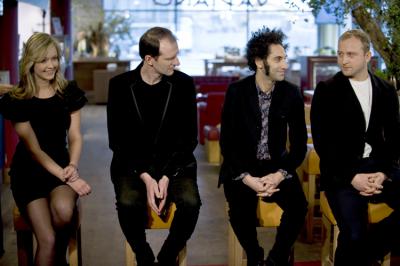 Prezentacja nowego serialu TVN "Przepis na życie". Rafał Rutkowski, Hacen Sahraoui, Borys Szyc. (fot. Piotr Król)