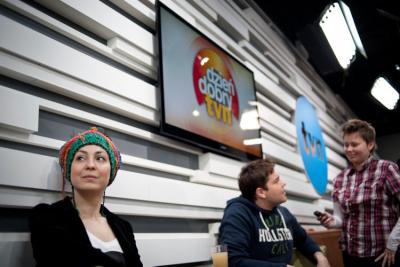 Otwarcie kawiarni TVN Cafe przy ulicy Hożej. (fot. Marcin Obara)