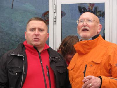 Burmistrz Świeradowa Zdroju Roland Marciniak i Marek Przybylik (fot. Bartek Soja)