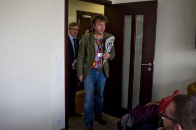 Konferencja prasowa nowego właściciela Rzeczpospolitej Grzegorza Hajdarowicza. n/z Grzegorz Hajdarowicz. (fot. Piotr Król) 