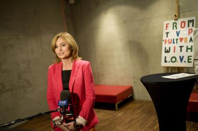 Konferencja prasowa poświęcona wiosennym planom TVP Kultura. (fot. Piotr Król)