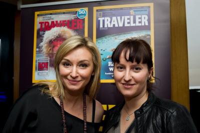 Martyna Wojciechowska i Elżbieta Borsuk z Corporate Communications Manager Estee Lauder Companies CENR.