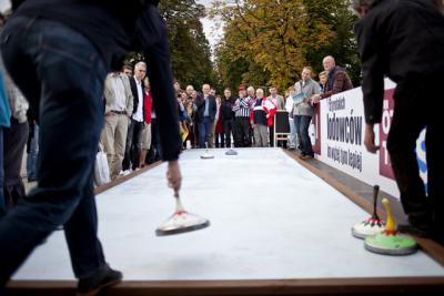 Mistrzostwa Polski Dziennikarzy w Curlingu Austriackim. (fot. Piotr Król)