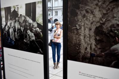 Wystawa Maksymiliana Rigamontiego Press Club Polska i Narodowego Centrum Kultury „Bykownia. Archeologia zbrodni” (fot. Piotr Król)