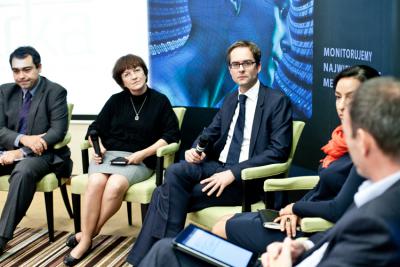 Julisz Głuski (Image Doctors), Agnieszka Olbrot ("Press"), Olaf Krynicki (Samsung) (fot. Piotr Król)