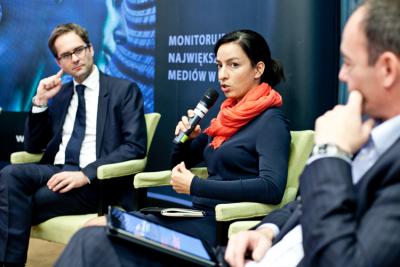 Olaf Krynicki (Samsung) i Ewa Lis-Jeżak (Symantec) (fot. Piotr Król)