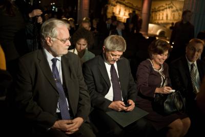Prof. Maciej Grabski i prezes NBP Marek Belka (fot. Marcin Obara)