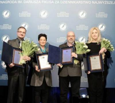 Maciej Samcik, Ewa Wilk, Wacław Radziwinowicz i Magdalena Rigamonti (fot. Marcin Obara) 