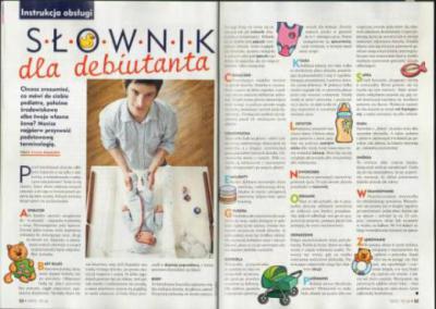 W wydaniu znalazł się słowniczek pojęć dla młodych ojców