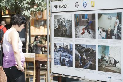 Wystawa Grand Press Photo 2014 w Złotych Tarasach (fot. Piotr Król/Press)