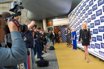 W gmachu Telewizji Polskiej w czwartek (21 sierpnia 2014) zaprezentowano dziennikarzom ramówkę głównych kanałów Telewizji Polskiej. (fot. Wojciech Artyniew)