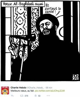Ostatni, przed atakiem, wpis redakcji "Charlie Hebdo" na Twitterze 