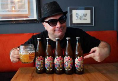 Krzysztof Skiba z Big Cyc promuje piwo Big Cyc