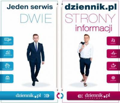 Serwis Dziennik.pl ma dwie strony główne (fot. materiały prasowe) 